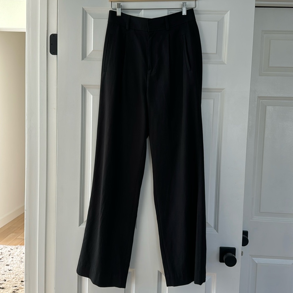 Everlane way high drape pant, black 4R